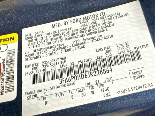 Used 2018 Ford Fusion SE w/ Fusion SE Technology Package FWD image 25