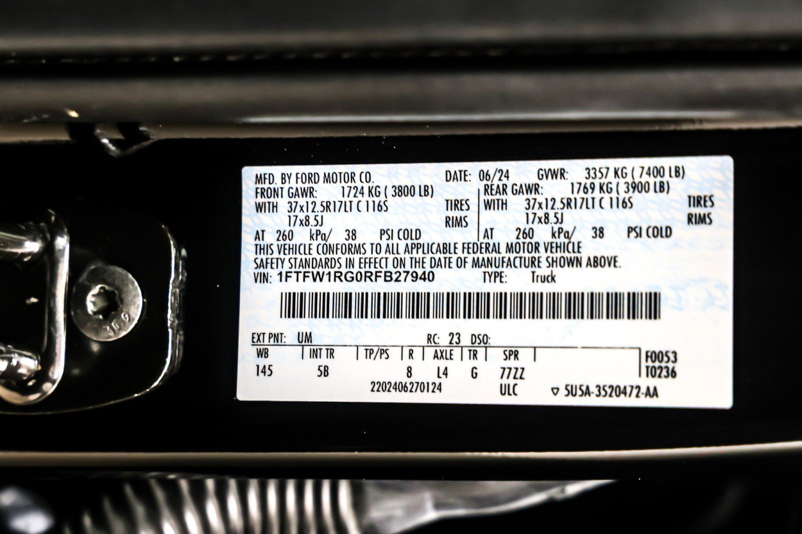 Used 2024 Ford F150 Raptor image 26