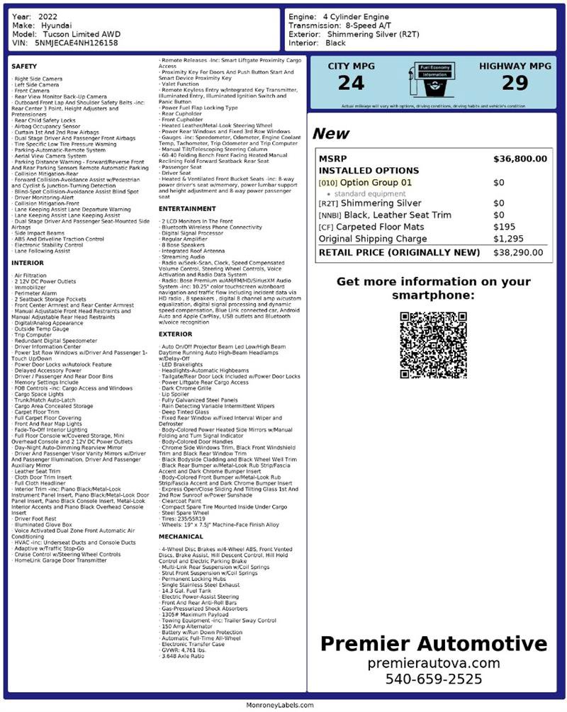 Used 2022 Hyundai Tucson Limited image 2