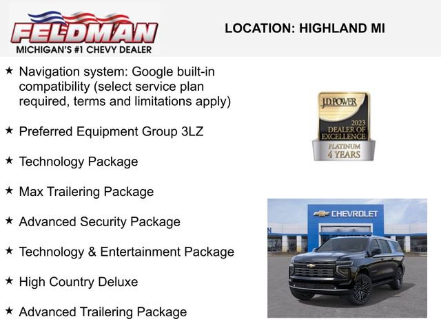 New 2026 Chevrolet Suburban High Country image 3