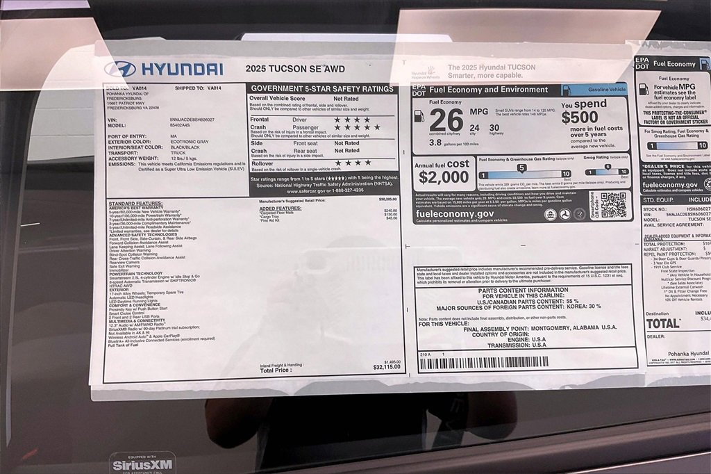 New 2025 Hyundai Tucson SE image 14