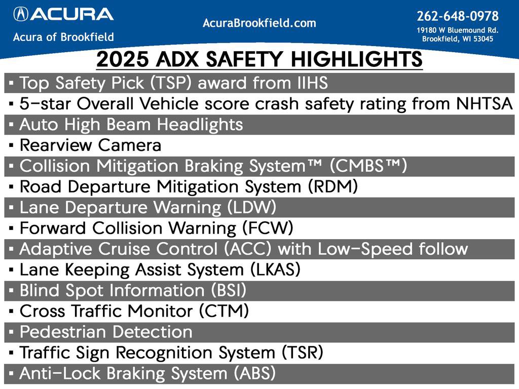 New 2025 Acura ADX A-Spec AWD/4WD image 8