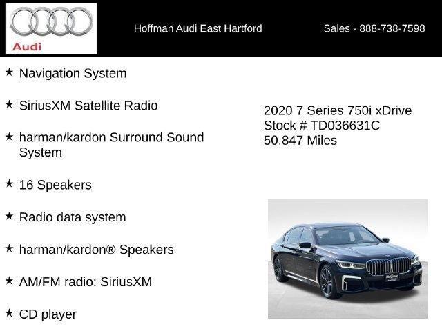 Used 2020 BMW 750i xDrive w/ Executive Package AWD/4WD image 24