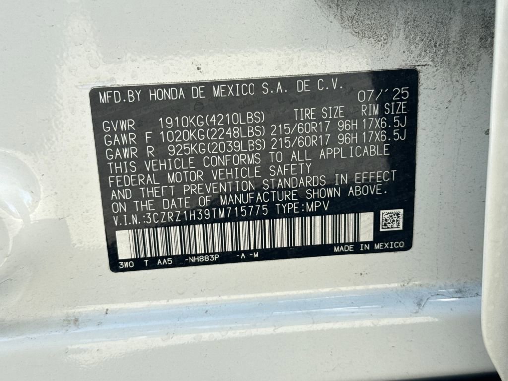 Certified 2026 Honda HR-V LX image 27