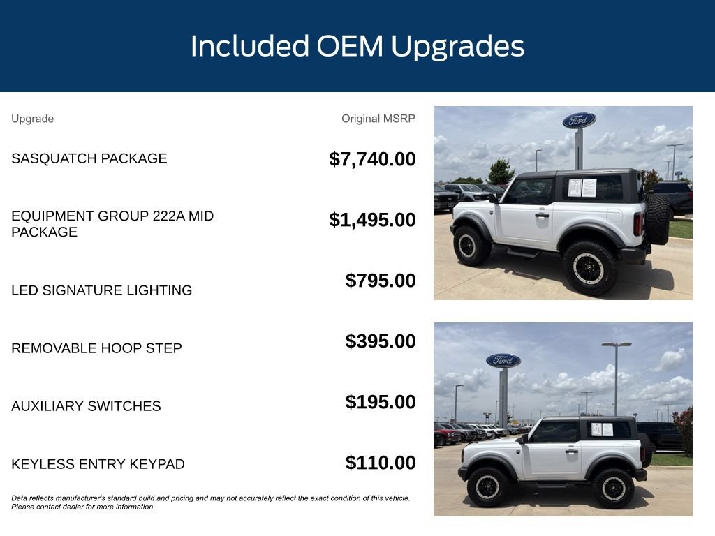 Used 2023 Ford Bronco Big Bend w/ Sasquatch Package AWD/4WD image 11