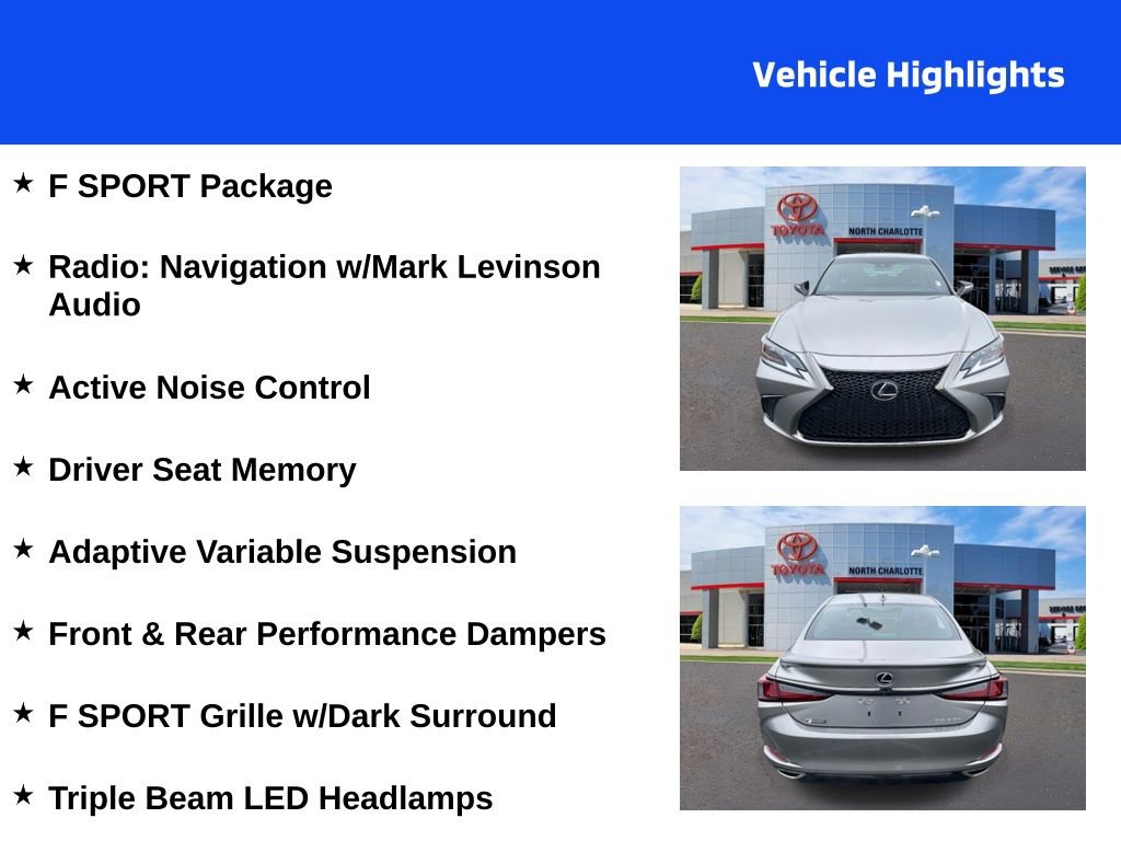 Used 2020 Lexus ES 350 F Sport w/ Accessory Package 2 image 4