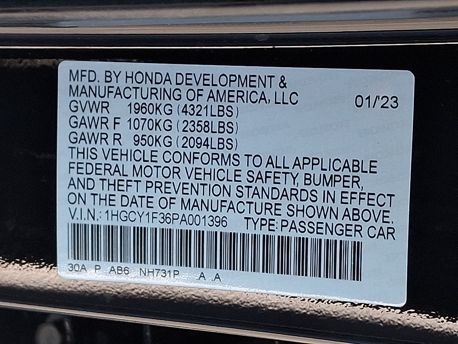Used 2023 Honda Accord EX image 28