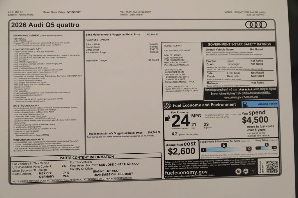 New 2026 Audi Q5 Premium AWD/4WD image 40