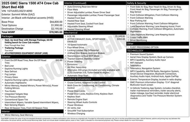 Certified 2025 GMC Sierra 1500 AT4 AWD/4WD image 47