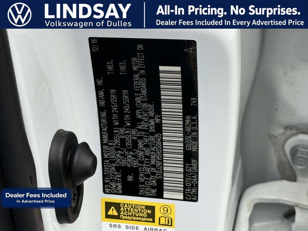 Used 2017 Toyota Highlander SE AWD/4WD image 29