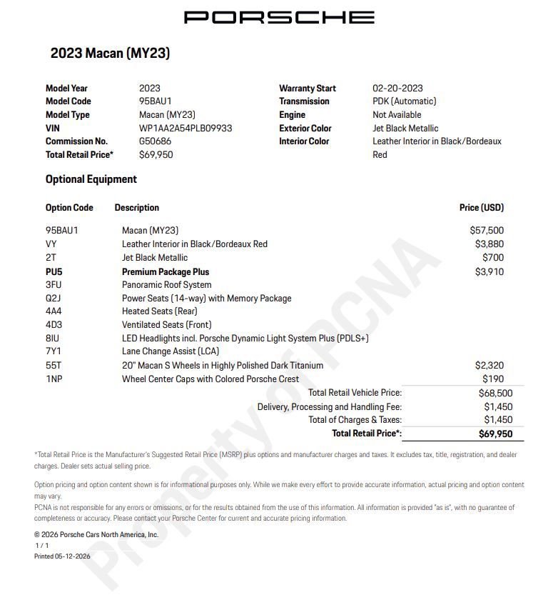 Certified 2025 Porsche Macan AWD/4WD image 6