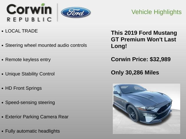 Used 2019 Ford Mustang GT Premium w/ GT Performance Package image 6