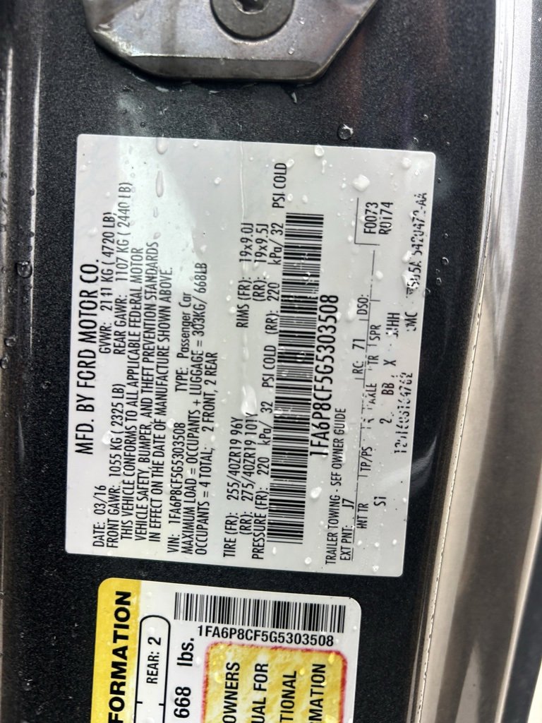 Used 2016 Ford Mustang GT Premium w/ GT Performance Package image 9