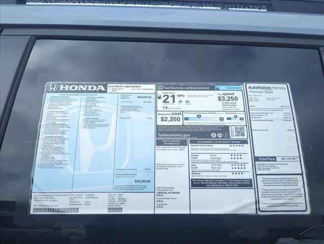 New 2026 Honda Pilot Sport image 21