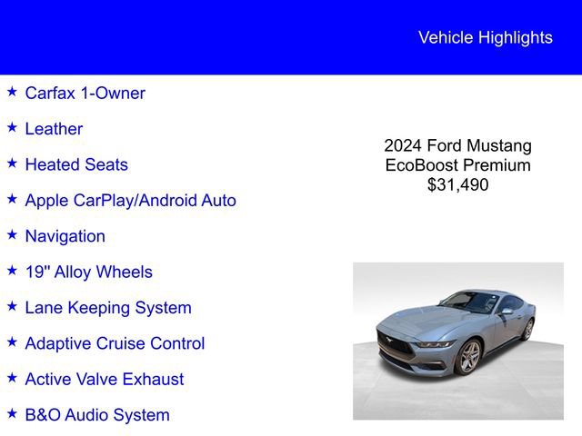 Used 2024 Ford Mustang Premium RWD image 2