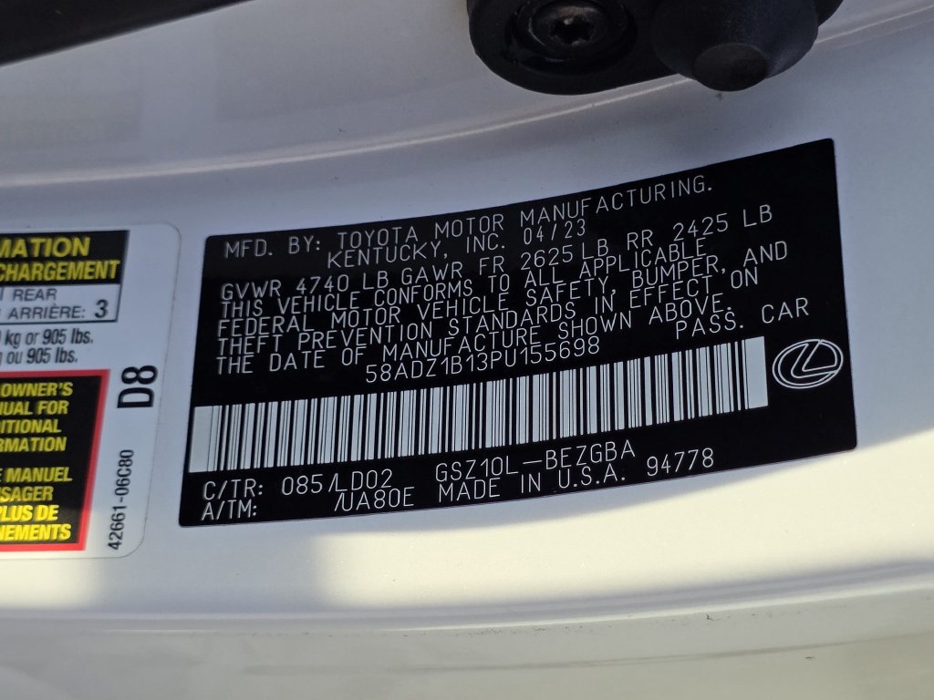 Certified 2023 Lexus ES 350 w/ Premium Package FWD image 4