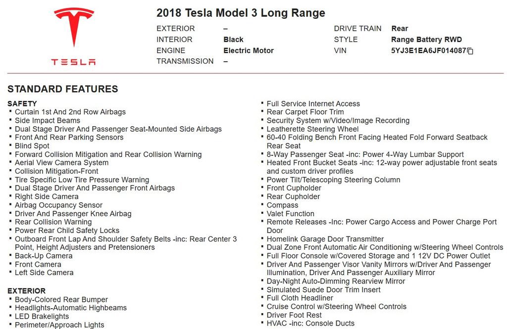 Used 2018 Tesla Model 3 Long Range RWD image 14