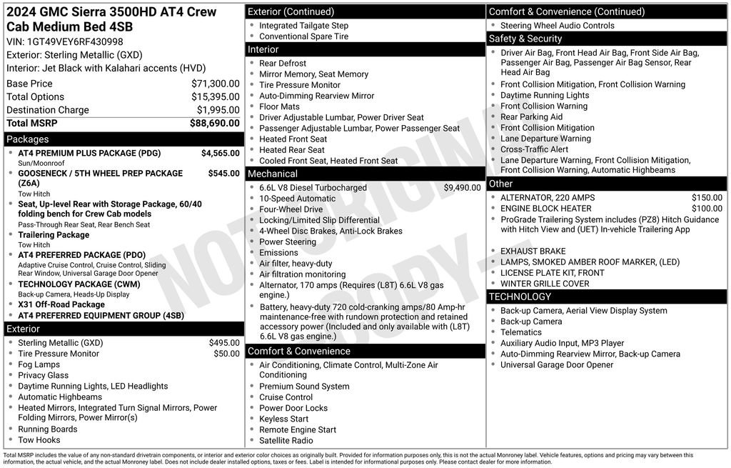 Used 2024 GMC Sierra 3500 AT4 w/ AT4 Premium Plus Package image 45