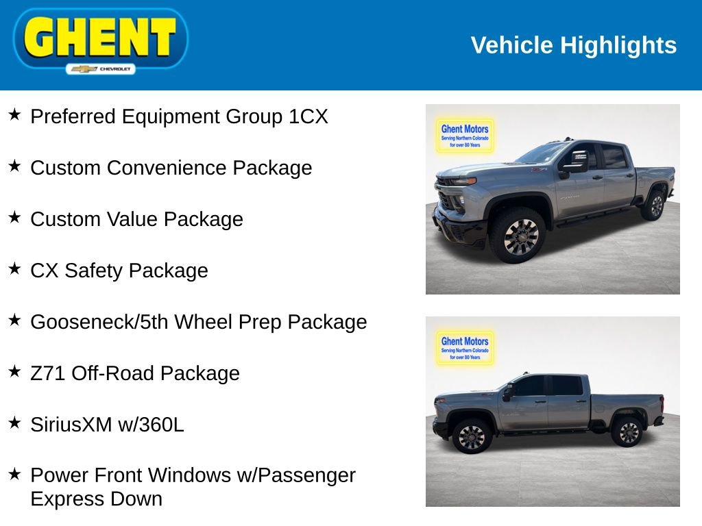 Used 2024 Chevrolet Silverado 2500 Custom w/ Custom Value Package AWD/4WD image 2