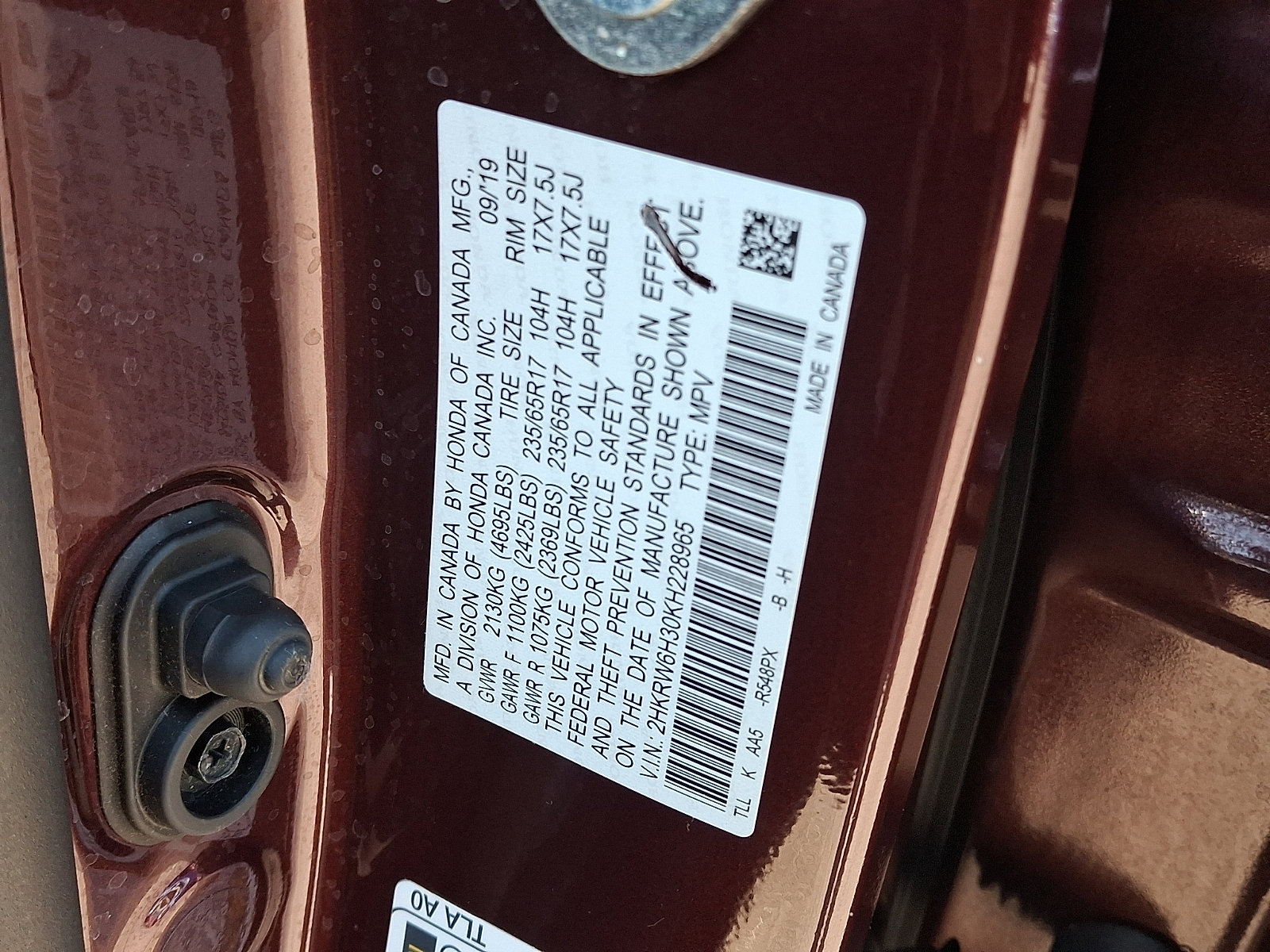 Used 2019 Honda CR-V LX image 25