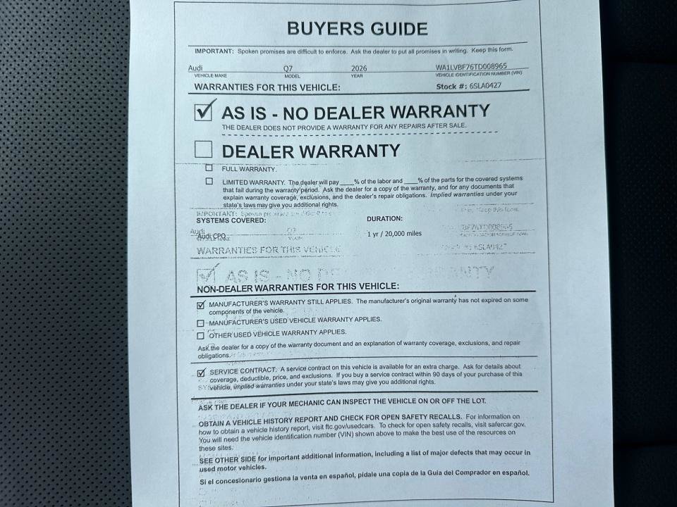 Certified 2026 Audi Q7 3.0T Premium Plus AWD/4WD image 33