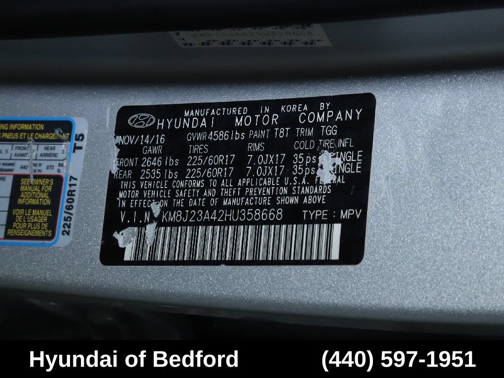 Used 2017 Hyundai Tucson SE w/ Cargo Package FWD image 20