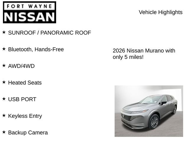 New 2026 Nissan Murano SL image 8