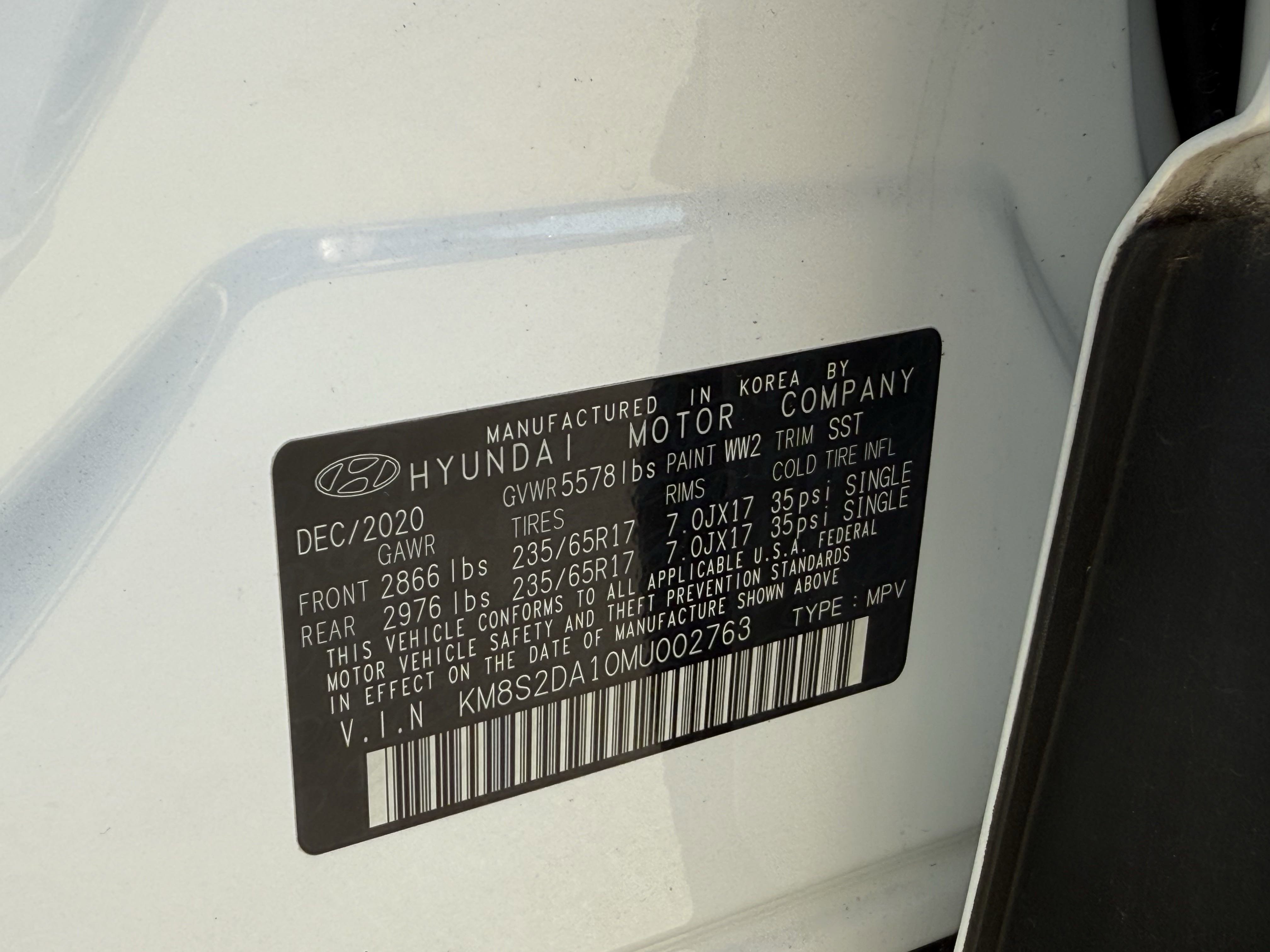Used 2021 Hyundai Santa Fe Blue AWD/4WD image 28