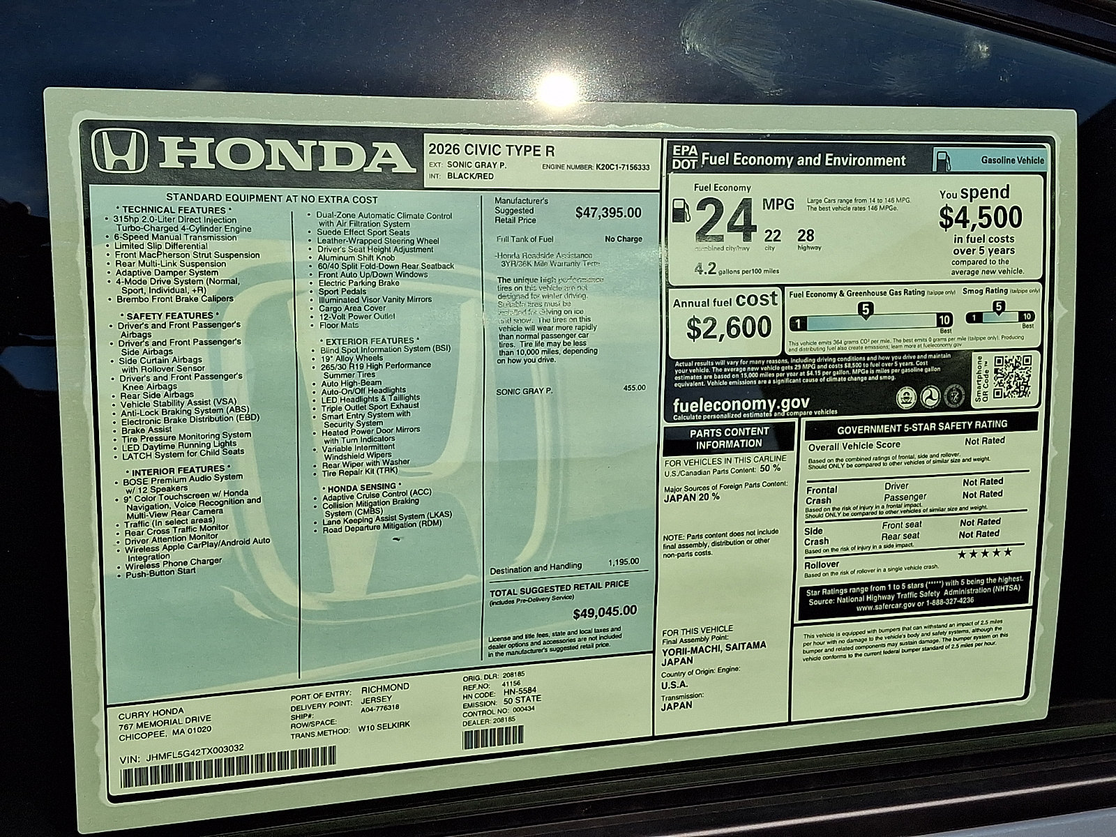 New 2026 Honda Civic Type R image 11