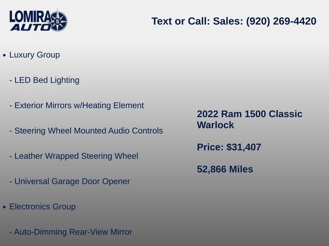 Used 2022 RAM 1500 Classic Warlock AWD/4WD image 16