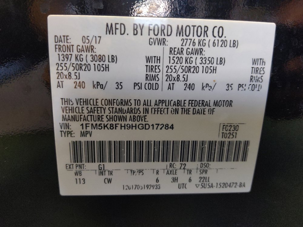 Used 2017 Ford Explorer Limited w/ Equipment Group 303A AWD/4WD image 33