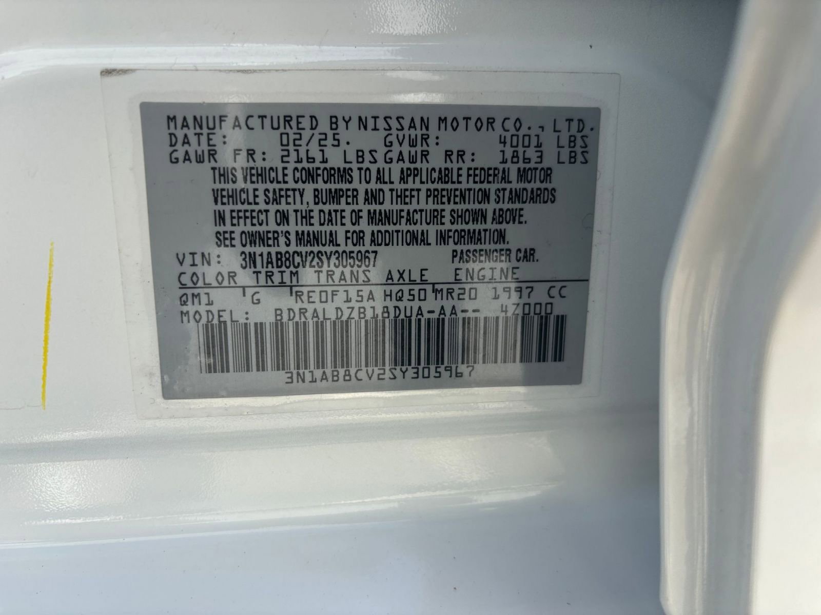 Used 2025 Nissan Sentra SV FWD image 28