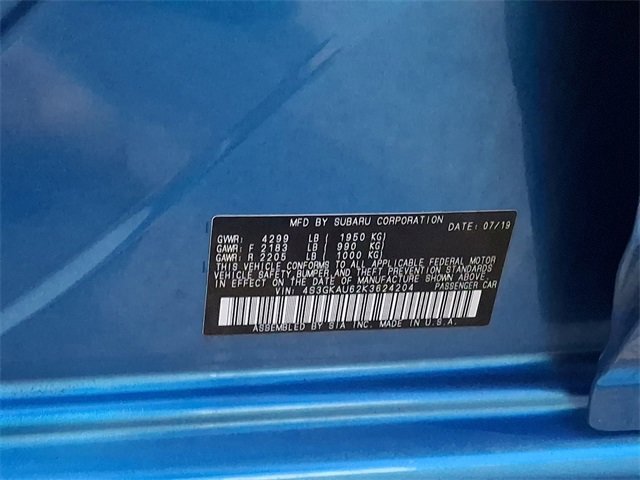 Used 2019 Subaru Impreza 2.0i Limited image 30