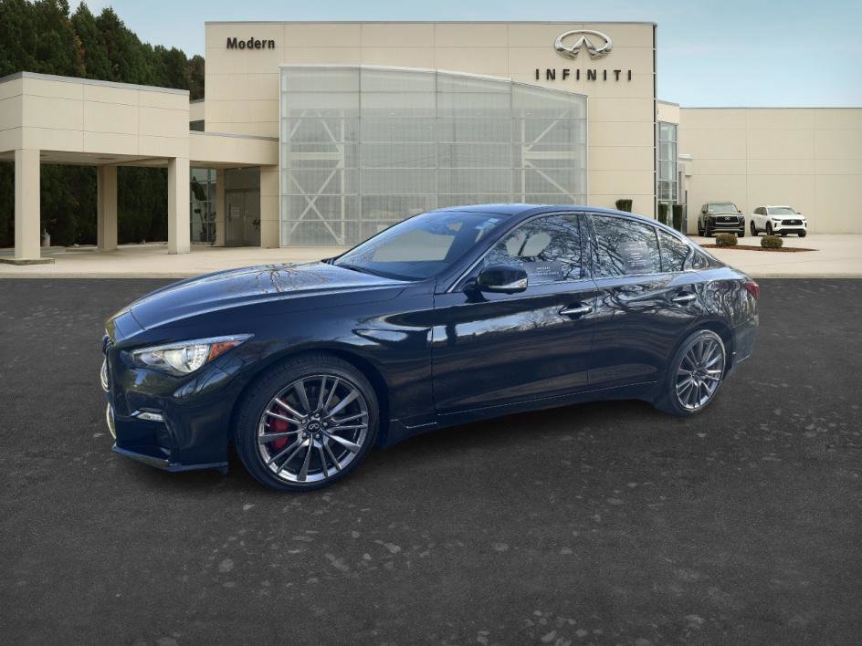 Used 2023 INFINITI Q50 Red Sport 400 w/ Black Opal Edition image 1