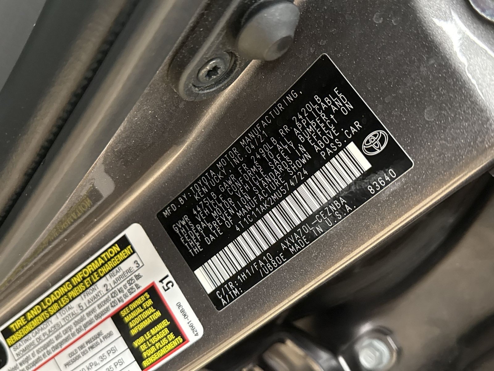 Used 2021 Toyota Camry LE FWD image 33