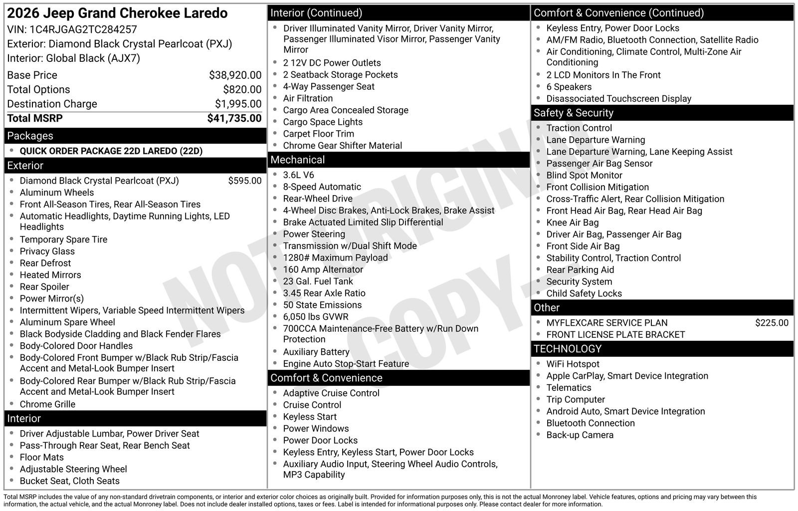 New 2026 Jeep Grand Cherokee Laredo RWD image 24