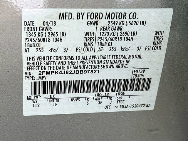 Used 2018 Ford Edge SEL w/ Equipment Group 201A AWD/4WD image 35