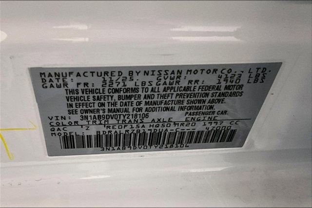 New 2026 Nissan Sentra SR w/ SR Premium Package image 38