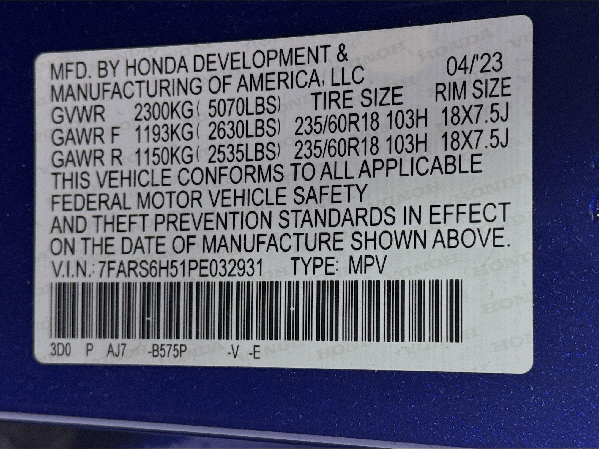 Certified 2023 Honda CR-V Sport image 31