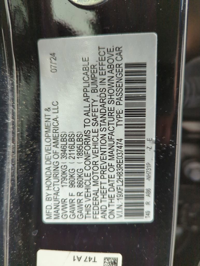 Certified 2024 Honda Civic Sport image 25