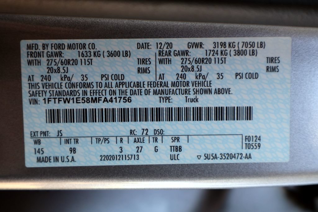 Certified 2021 Ford F150 Platinum AWD/4WD image 45