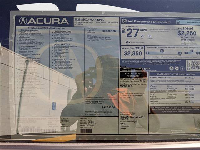 New 2025 Acura ADX A-Spec image 15