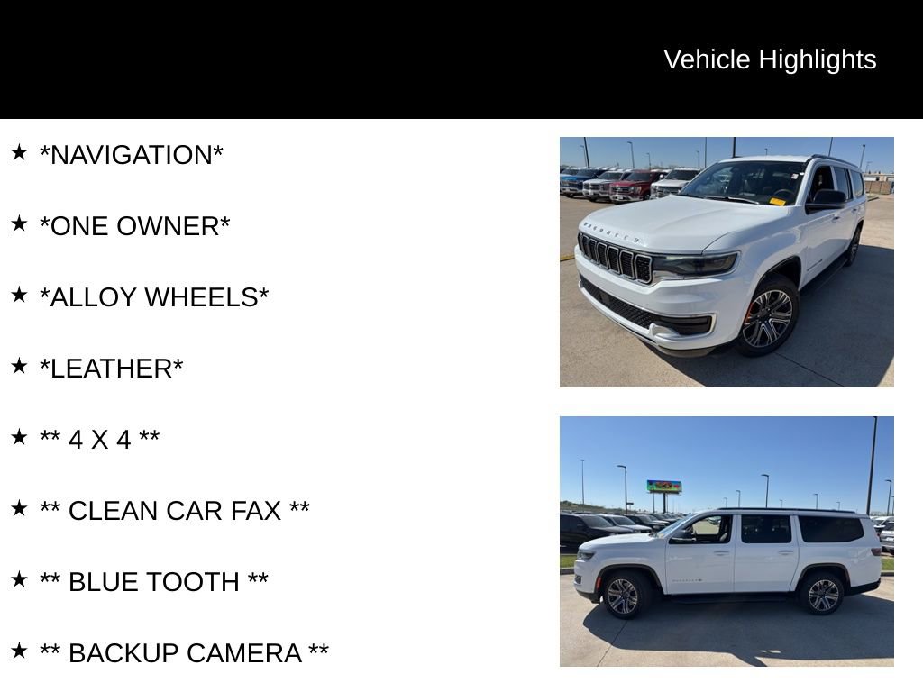 Used 2024 Jeep Wagoneer L Series II w/ Flexible Seating Group image 4