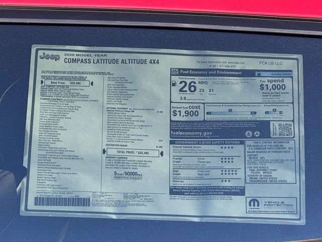 New 2026 Jeep Compass Latitude image 27