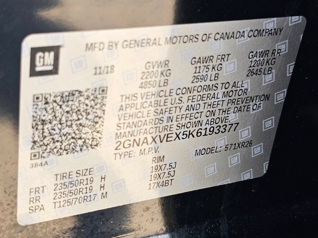 Used 2019 Chevrolet Equinox LT AWD/4WD image 29