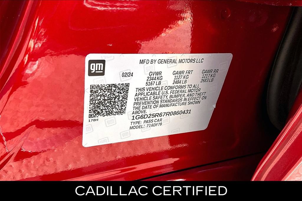 Used 2024 Cadillac CT5 V Blackwing w/ Parking Package RWD image 32