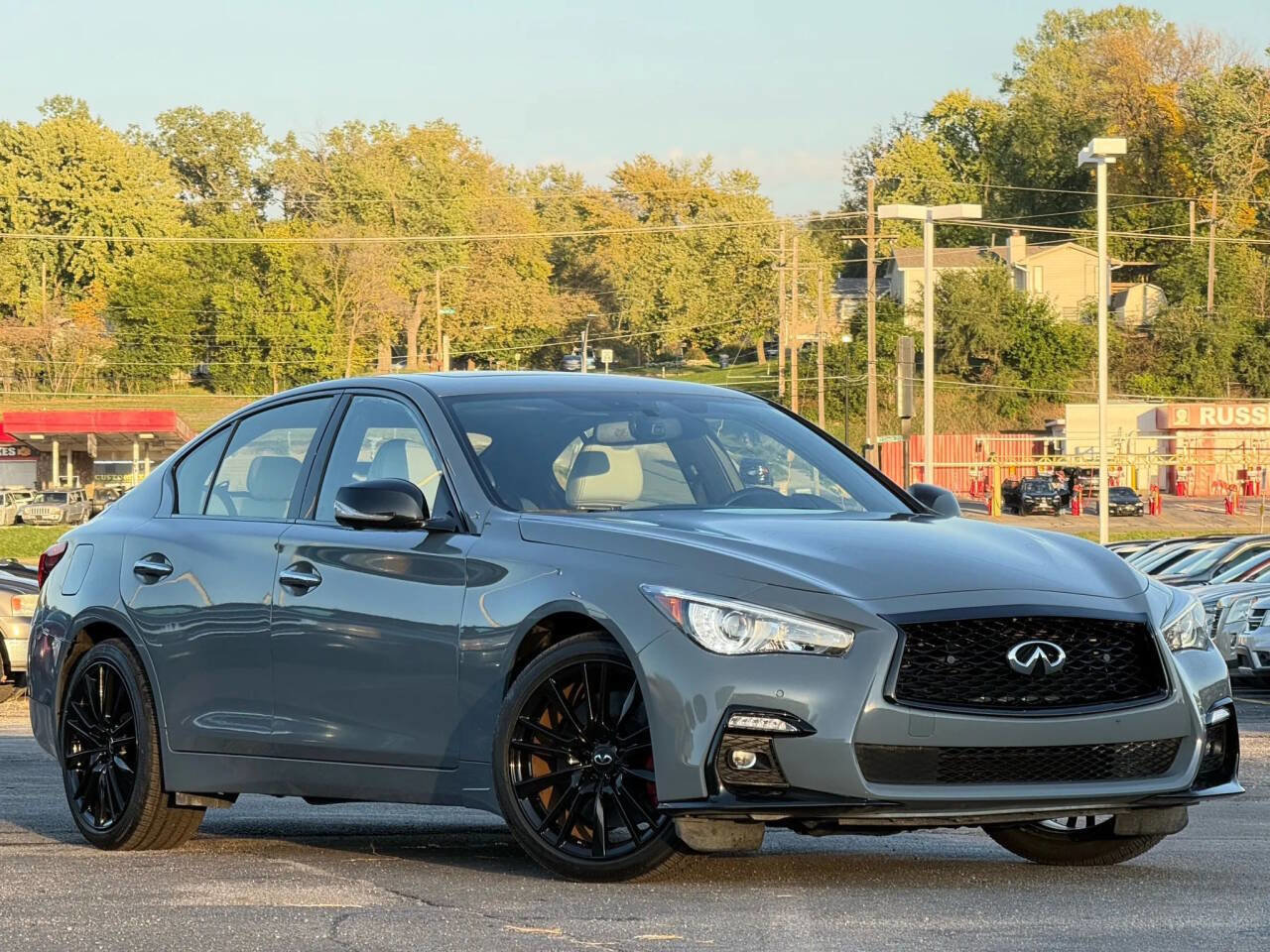 Used 2021 INFINITI Q50 Red Sport 400 w/ All Weather Package image 1