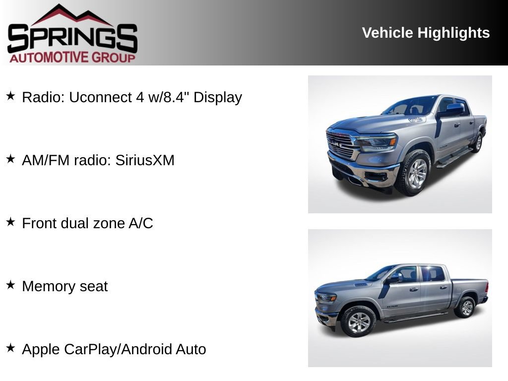 Used 2021 RAM 1500 Laramie AWD/4WD image 2