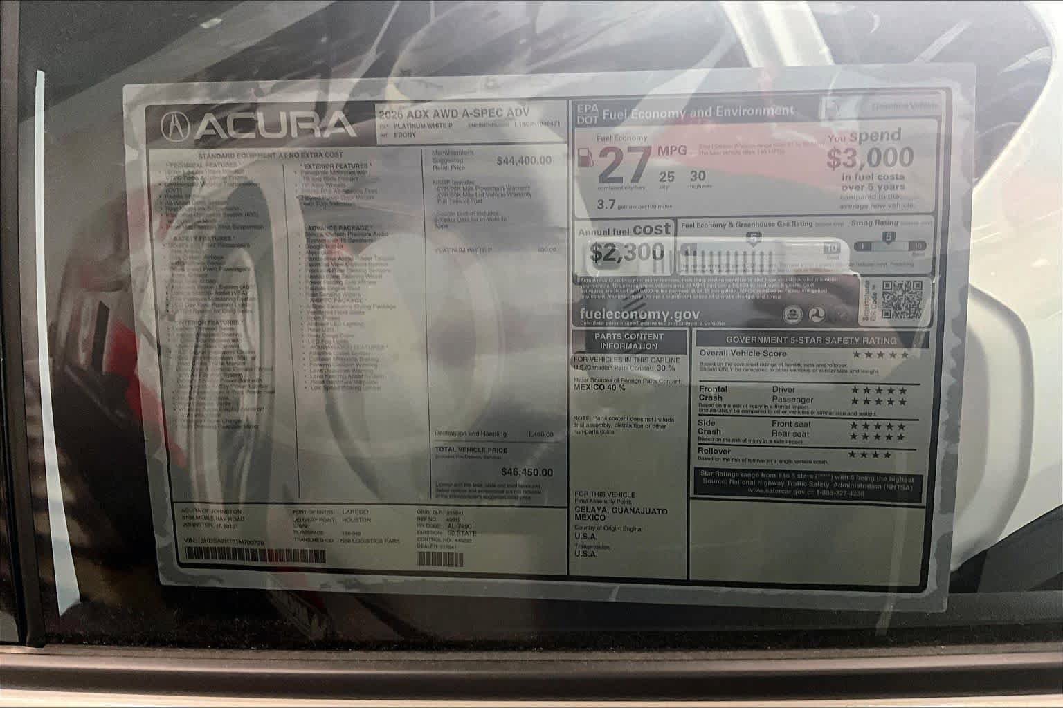 New 2026 Acura ADX A-Spec image 23