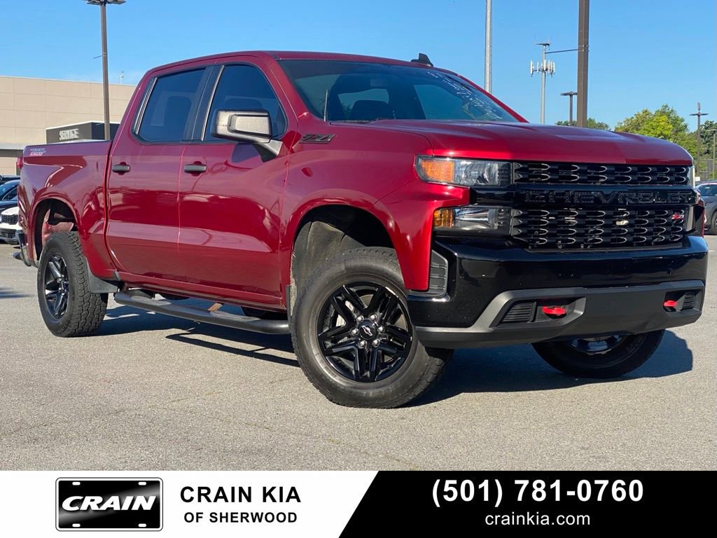 Used 2021 Chevrolet Silverado 1500 Custom Trail Boss w/ LPO, Dark Essentials Package AWD/4WD image 1
